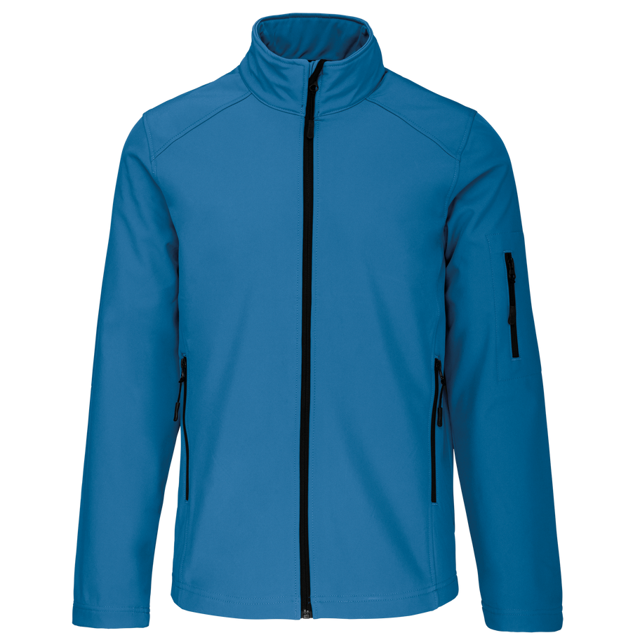 Veste softshell homme personnalisé Kariban K401 Aqua Blue
