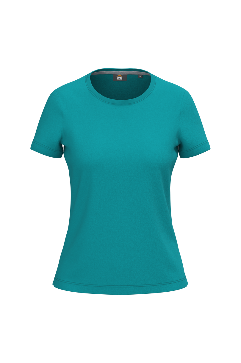 T-shirt à traitement antibactérien femme personnalisé WK WK307 Teal Blue