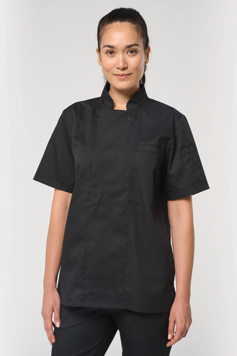 Veste de cuisine écoresponsable manches courtes unisexe personnalisé WK WK500 porté