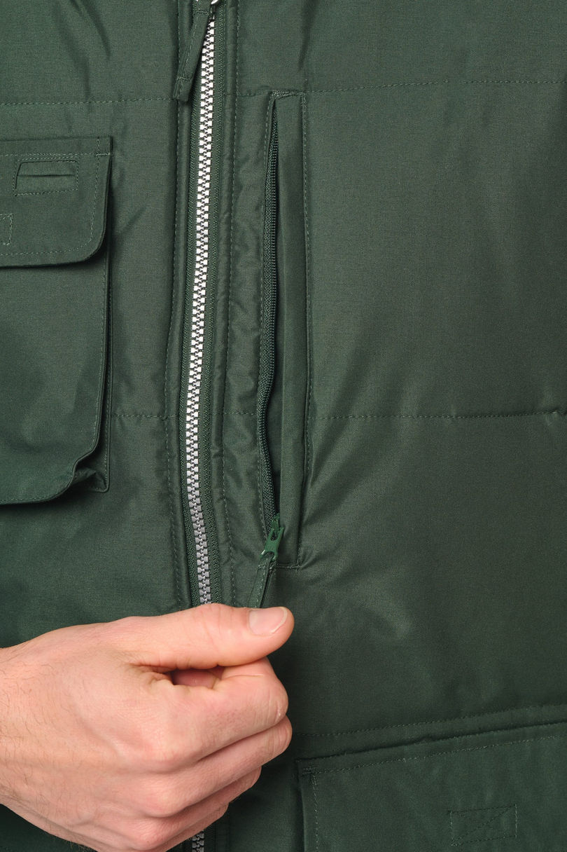 Bodywarmer matelassé homme personnalisé WK WK615 porté
