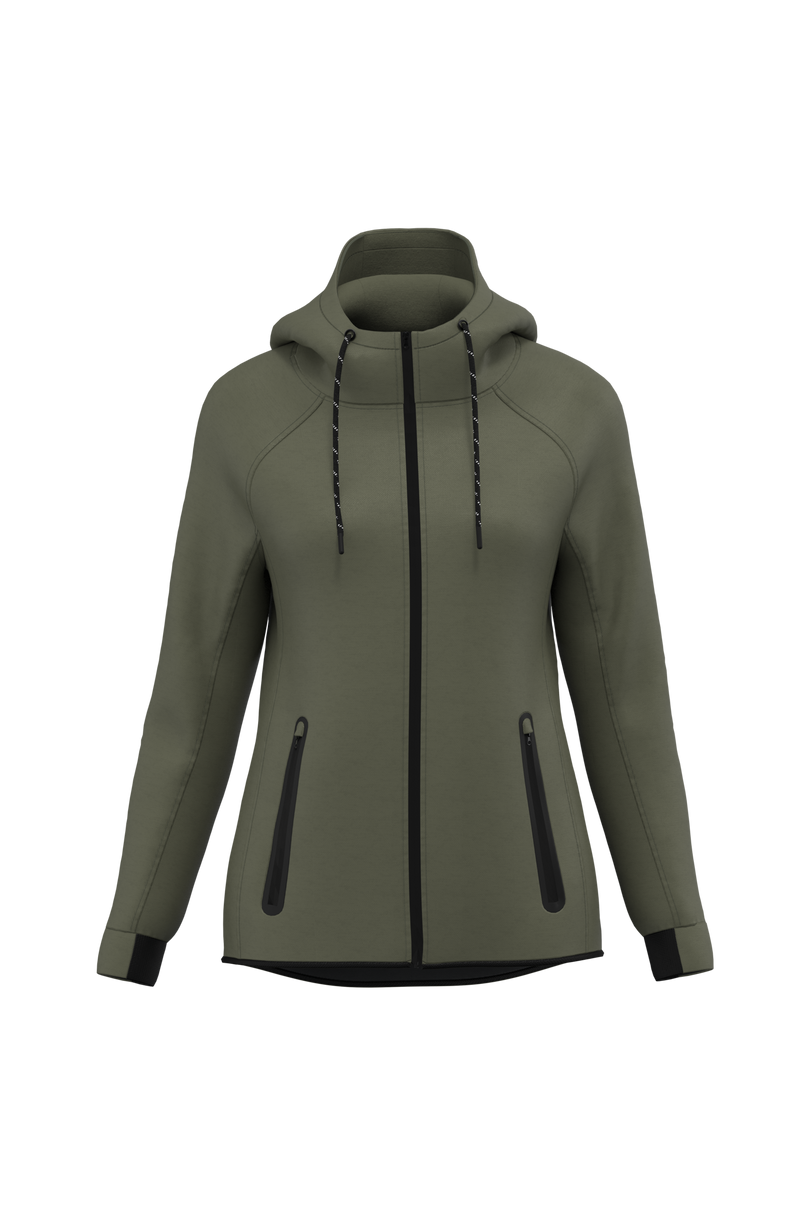 Veste à capuche performance femme personnalisé Proact PA359 Sporty Khaki