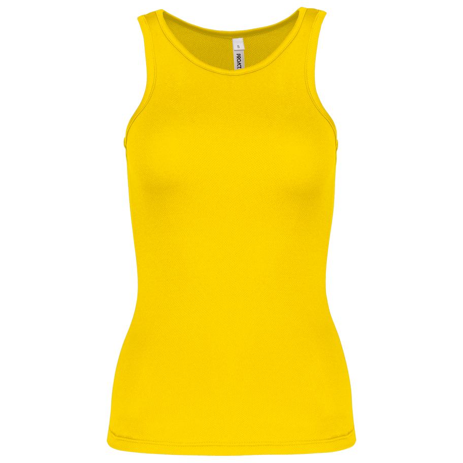 Débardeur de sport femme personnalisé Proact PA442 True Yellow