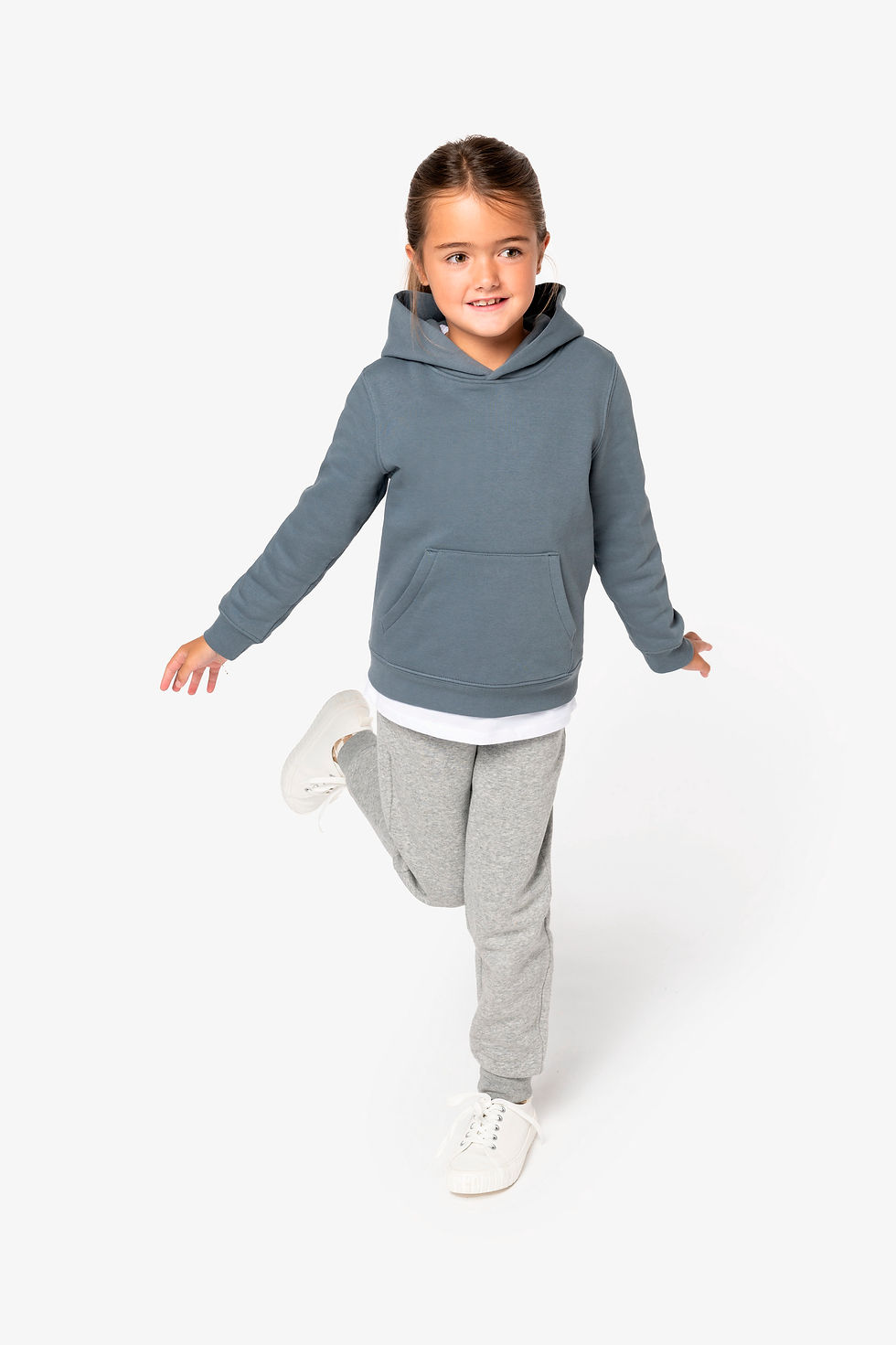 Sweat-shirt écoresponsable à capuche enfant personnalisé Native Spirit NS404 porté