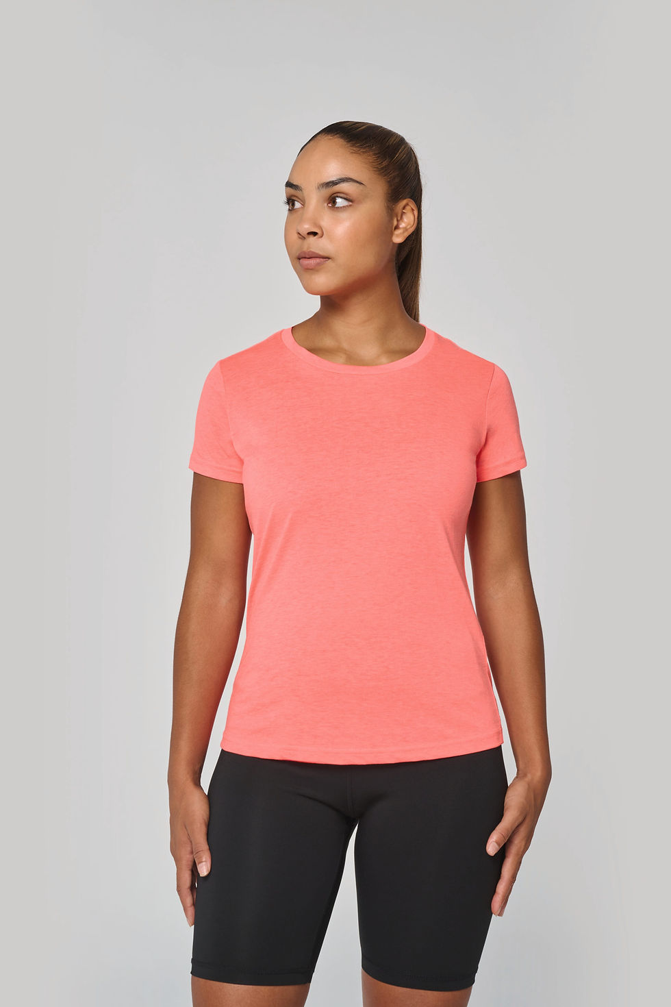 T-shirt triblend sport femme personnalisé Proact PA4021 porté