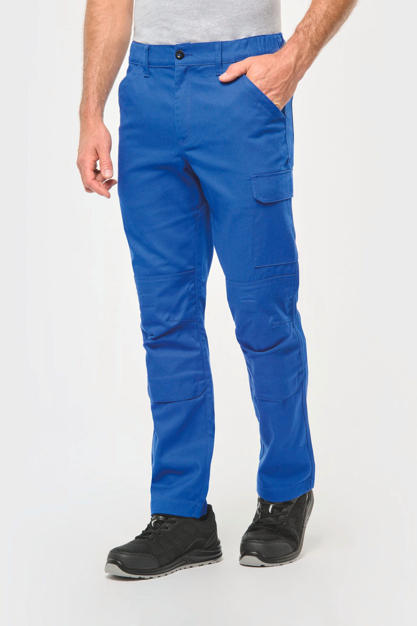 Pantalon de travail multipoches homme personnalisé WK WK740 porté