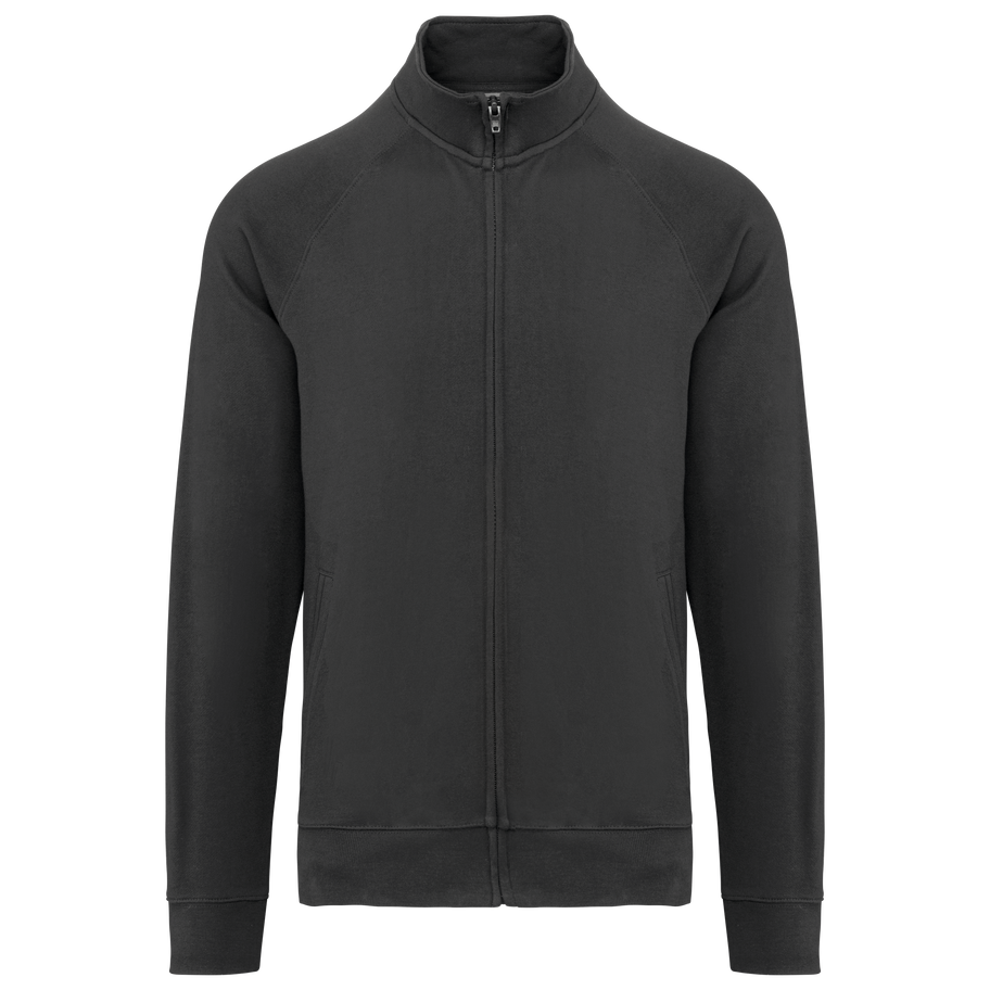 Veste molleton coton manches raglan unisexe personnalisé WK WK406 Dark Grey