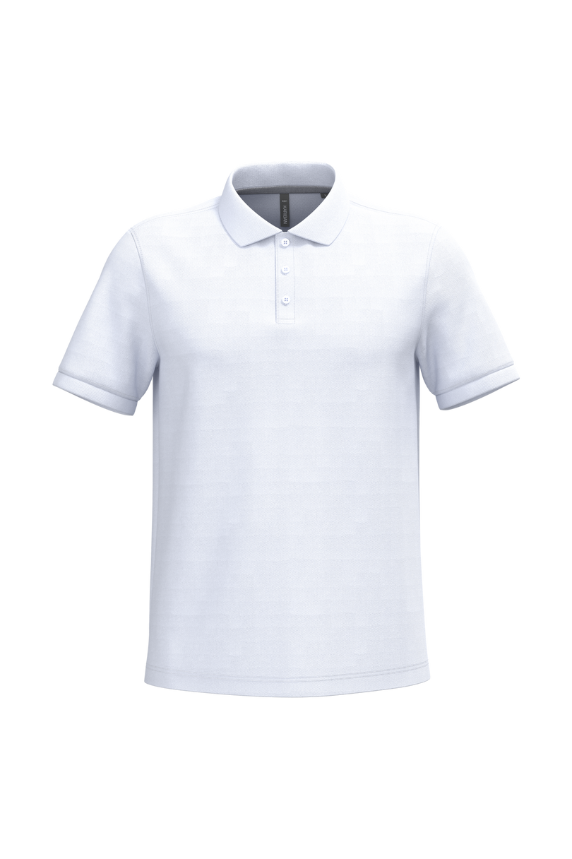 Polo piqué manches courtes homme personnalisé Kariban K241 White