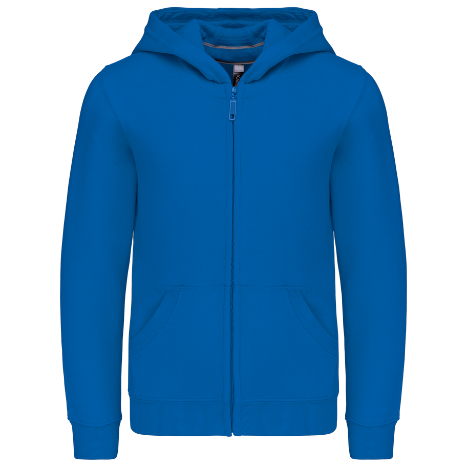 Sweat-shirt capuche zippé enfant personnalisé Kariban K455 Light Royal Blue