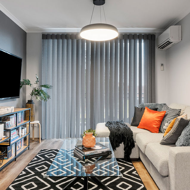 vertical sheer blinds, monte shades, blinds in toronto