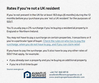 A summer of the rates if you're not a UK resident.