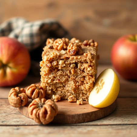 Tender Apple Walnut Cake