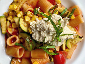 Summer Pasta with Tofu Ricotta