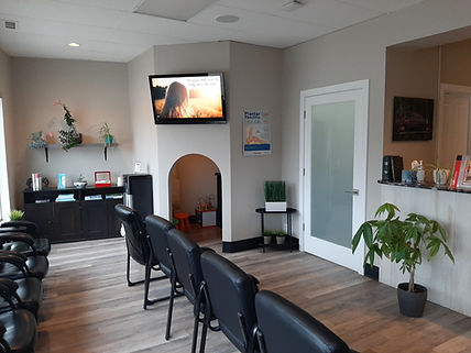Waiting room at Douglasdale Family Chiropractic