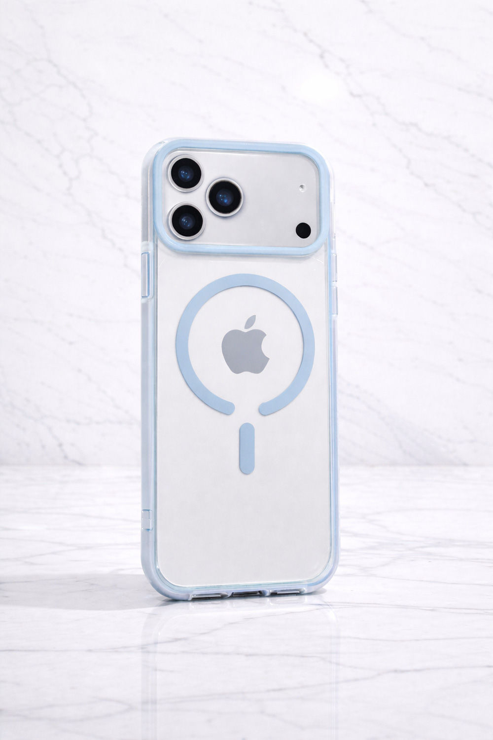 Kingkod Clear Magnetic Case for iPhone 17 Pro Max (Blue)