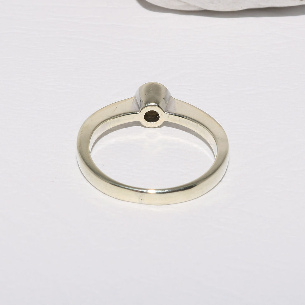 Thumbnail: 9ct Solid White Gold Hallmarked Natural Genuine Diamond Ring