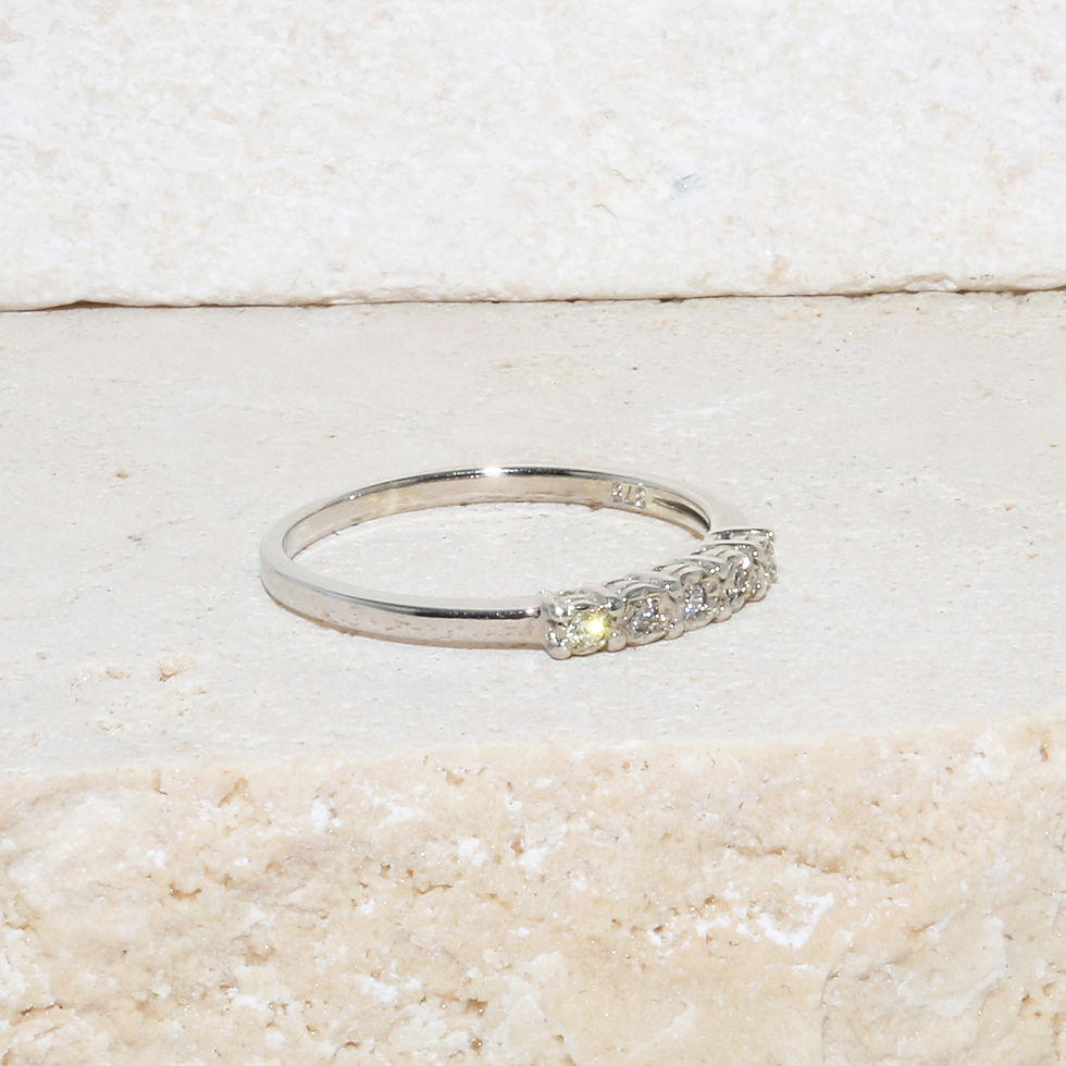 Thumbnail: 9ct Solid White Gold Hallmarked Natural Diamond Flower Ring