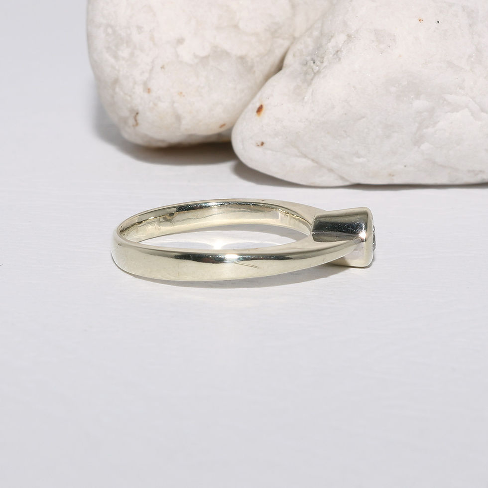 Thumbnail: 9ct Solid White Gold Hallmarked Natural Genuine Diamond Ring