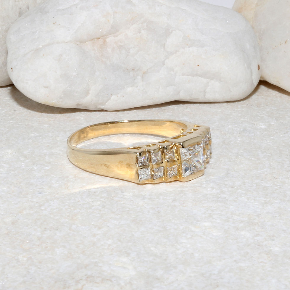 Thumbnail: 9ct Solid Yellow Gold Hallmarked 9ct. Ring