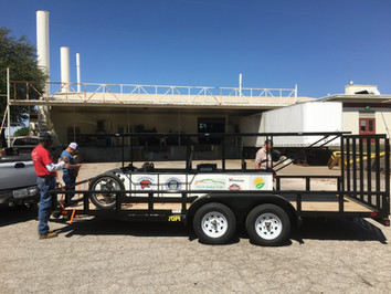 The Solar Express is fully reassembled and loaded for transport to EarthX 2018!