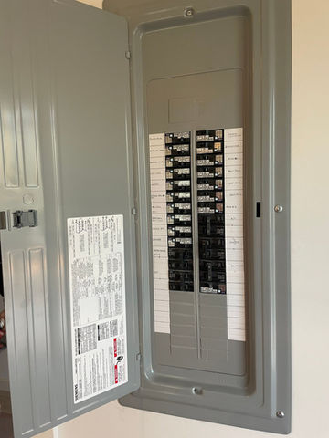 New electrical box installation by residential electrician contractor GA Electrical Techs