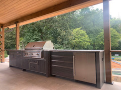 Deck remodel with BBQ