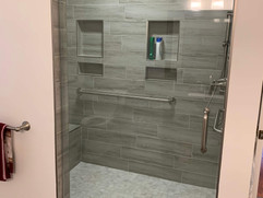 bathroom renovation with custom shower in north georgia