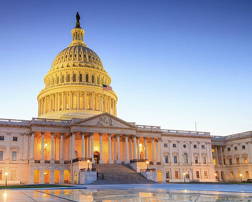 Washington DC Capitol exterior view