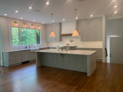 front view of kitchen remodeling project in north georgia