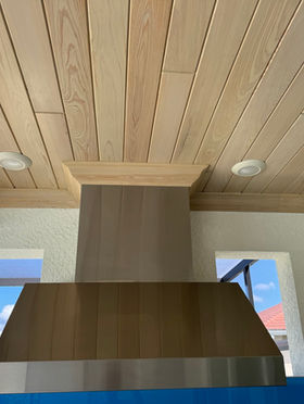 Outdoor Tongue and Groove Ceiling and outdoor kitchen The Outdoor Kitchen Place in Bonita Springs FL