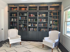 interior view of home remodeling library