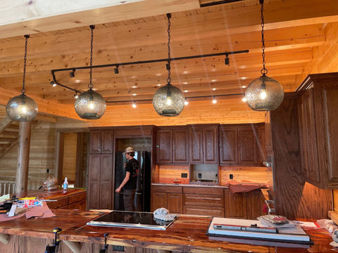 custom kitchen lighting by residential electrician contractor GA Electrical Techs