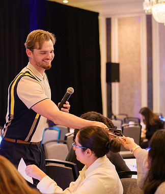 Scotty P speaking at corporate event about mental health in the workplace
