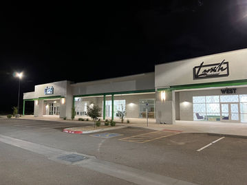 Exterior Glass and Storefront glass installation for Lavish Salon Suites by glass contractor Sero Glass