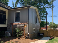 Side exterior view whole home remodel