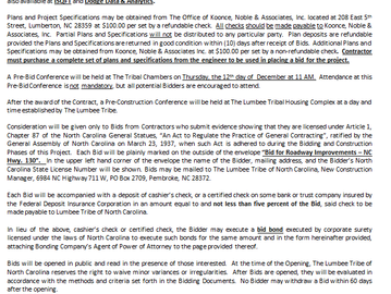 Advertising for Roadway Improvements - Rowland Elderly