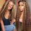 Thumbnail: Aveiyce Reddish Brown Deep Wave Lace Front Wigs Human Hair Auburn Colored 13x4 