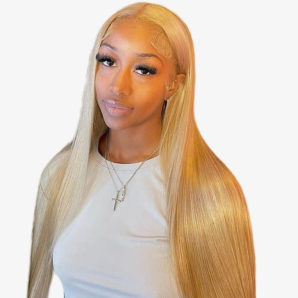 Thumbnail: FACMOOD 13x4 Honey Blonde Lace Front Wigs Human Hair Body Wave for Black Women,