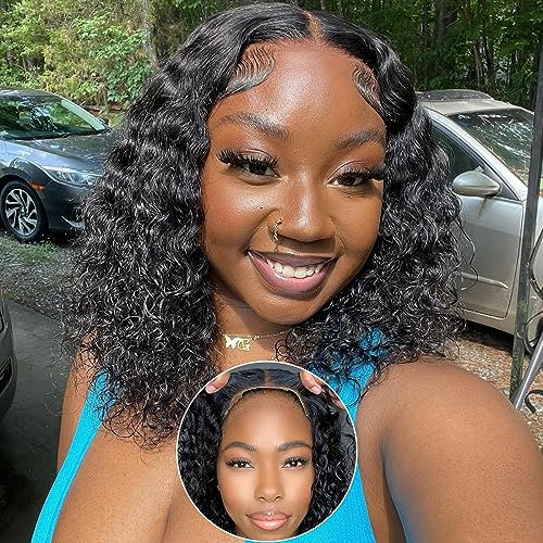 Thumbnail: Highlight Lace Front Wig Human Hair 13X4 Deep Wave Lace Front Wigs Human Hair P