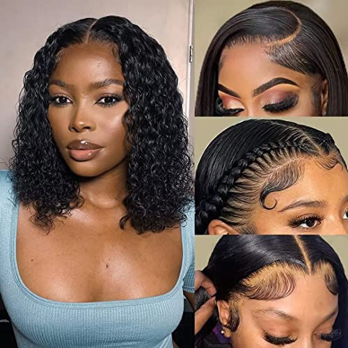Thumbnail: Highlight Lace Front Wig Human Hair 13X4 Deep Wave Lace Front Wigs Human Hair P