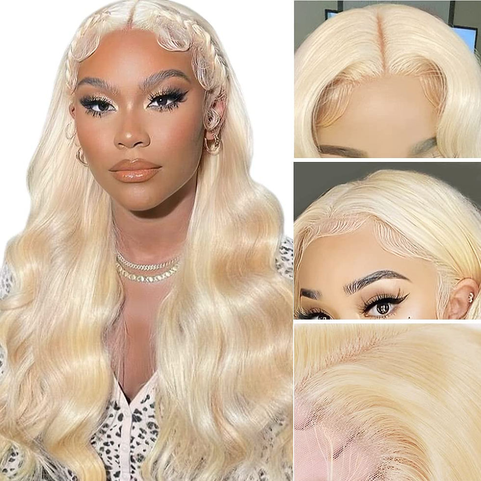 Thumbnail: Hevgf Reddish Brown Lace Front Wigs Human Hair Auburn Body Wave Wig 150% Densit