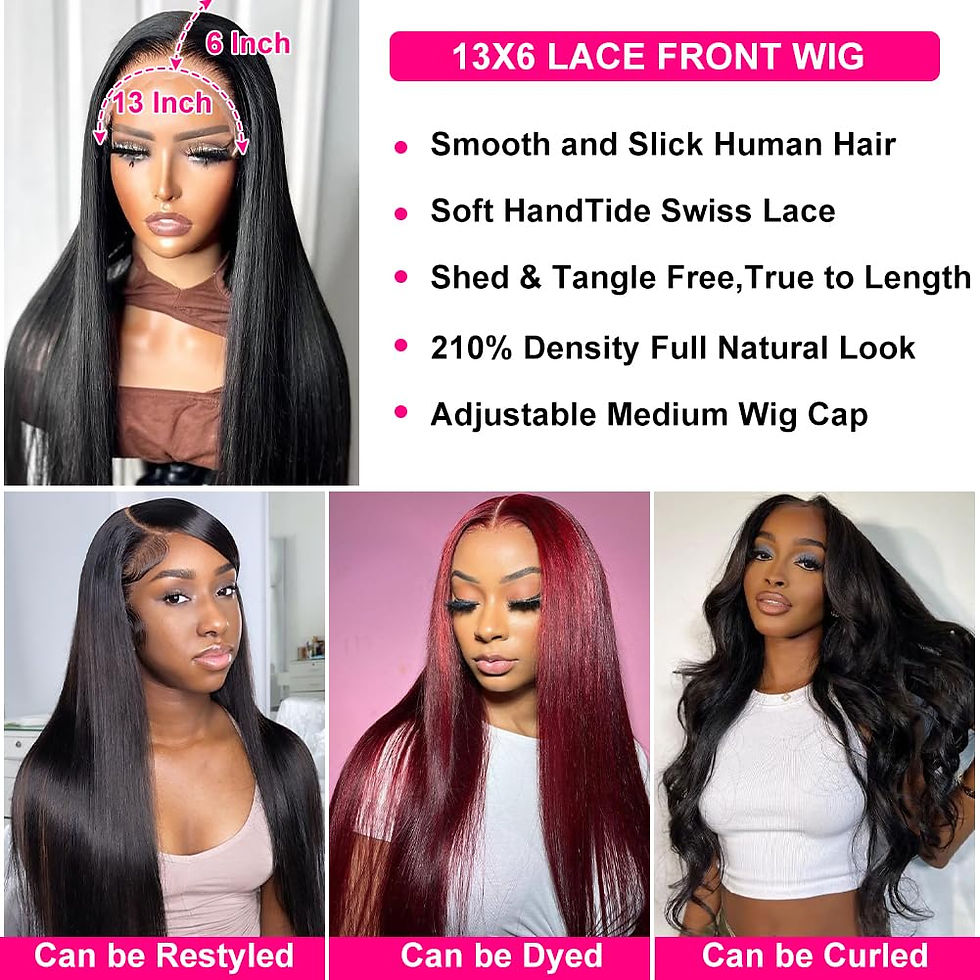 Thumbnail: Dheridy 210% Density 30 Inch 13x6 HD Lace Front Wigs Human Hair Pre Plucked Glu