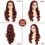 Thumbnail: Vodari Reddish Brown Lace Front Wigs Human Hair -180% Density Transparent HD La