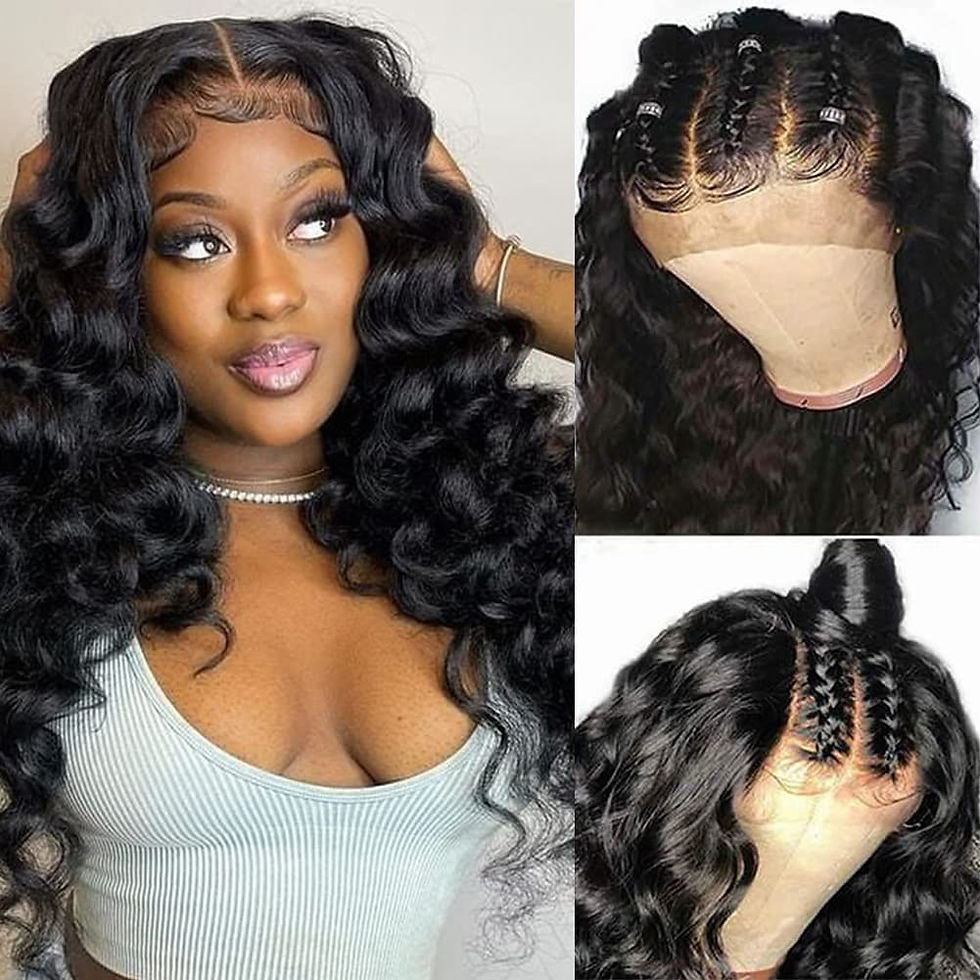 Thumbnail: BINF Lace Front Wigs Human Hair Loose Deep Wave 13x4 Glueless Wigs Human Hair P