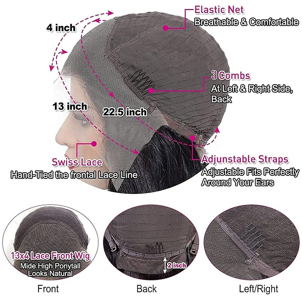 Thumbnail: Ebbfurln Bob Wig Human Hair, 13x4 HD Lace Front Wigs Human Hair Frontal Wigs Hu