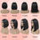 Thumbnail: Ebbfurln Bob Wig Human Hair, 13x4 HD Lace Front Wigs Human Hair Frontal Wigs Hu