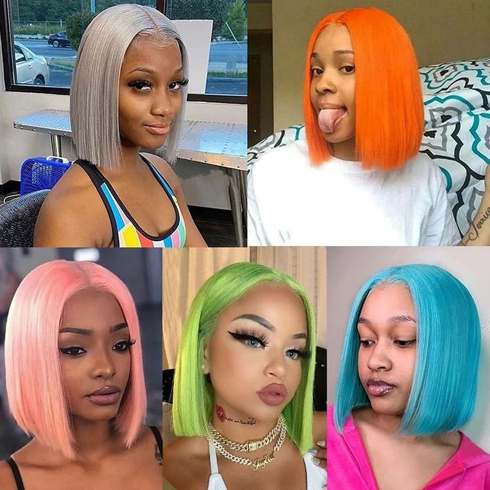 Thumbnail: Blonde Bob Wig Human Hair 613 Lace Front Wig Human Hair 13X4 HD Transparent lac
