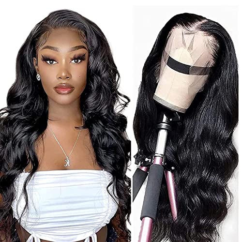 Thumbnail: 13x6 HD Transparent Lace Front Wig with Baby Hair Natural Black (16 inch)