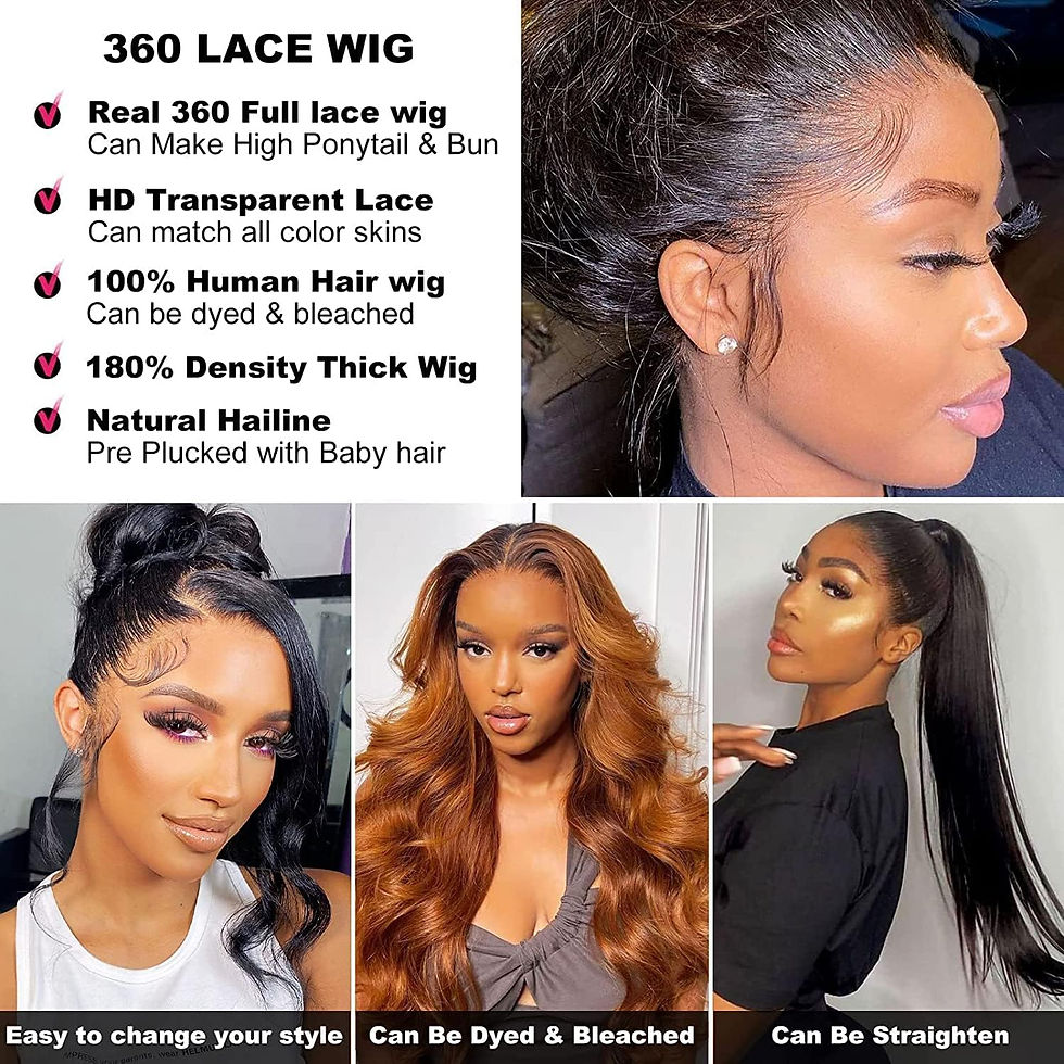 Thumbnail: 360 Lace Front Wigs Human Hair Pre Plucked, Water Wave HD Transparent Lace Fron