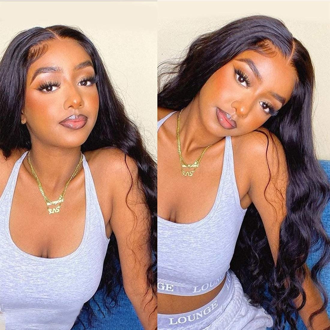 BINF Lace Front Wigs Human Hair Loose Deep Wave 13x4 Glueless Wigs Human Hair P