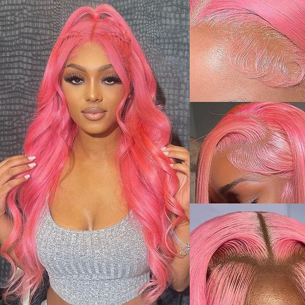Thumbnail: XUBULO Highlight Lace Front Wig Human Hair - 13x4 Transparent HD 4/27 Honey Blo